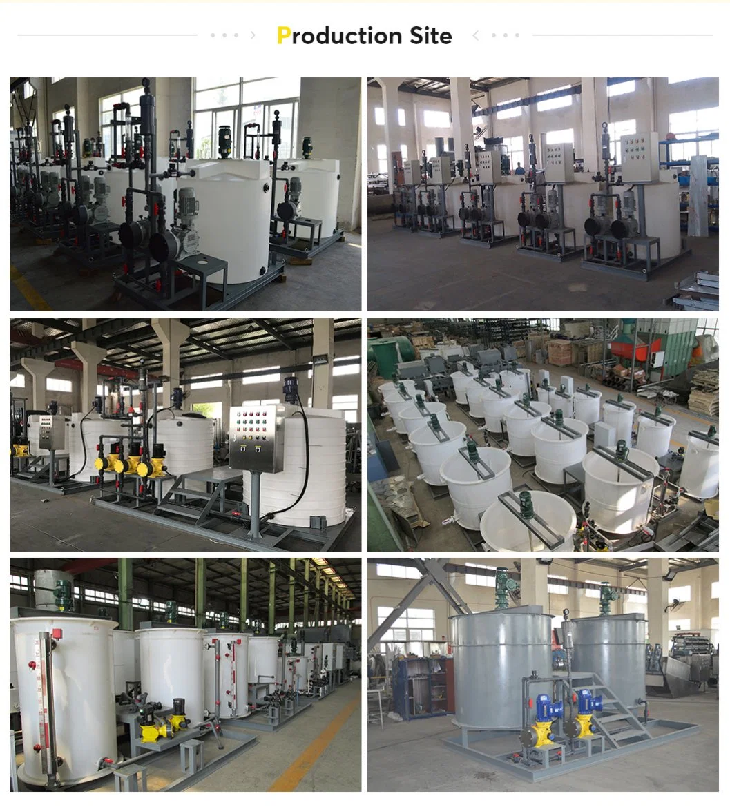 Manual Chemical Dosing Skid Polymer Preparation System for Wastewater Treatment